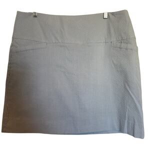 SC & Co skort blue and white stripe size XL